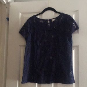 Short sleeved navy shirt!!